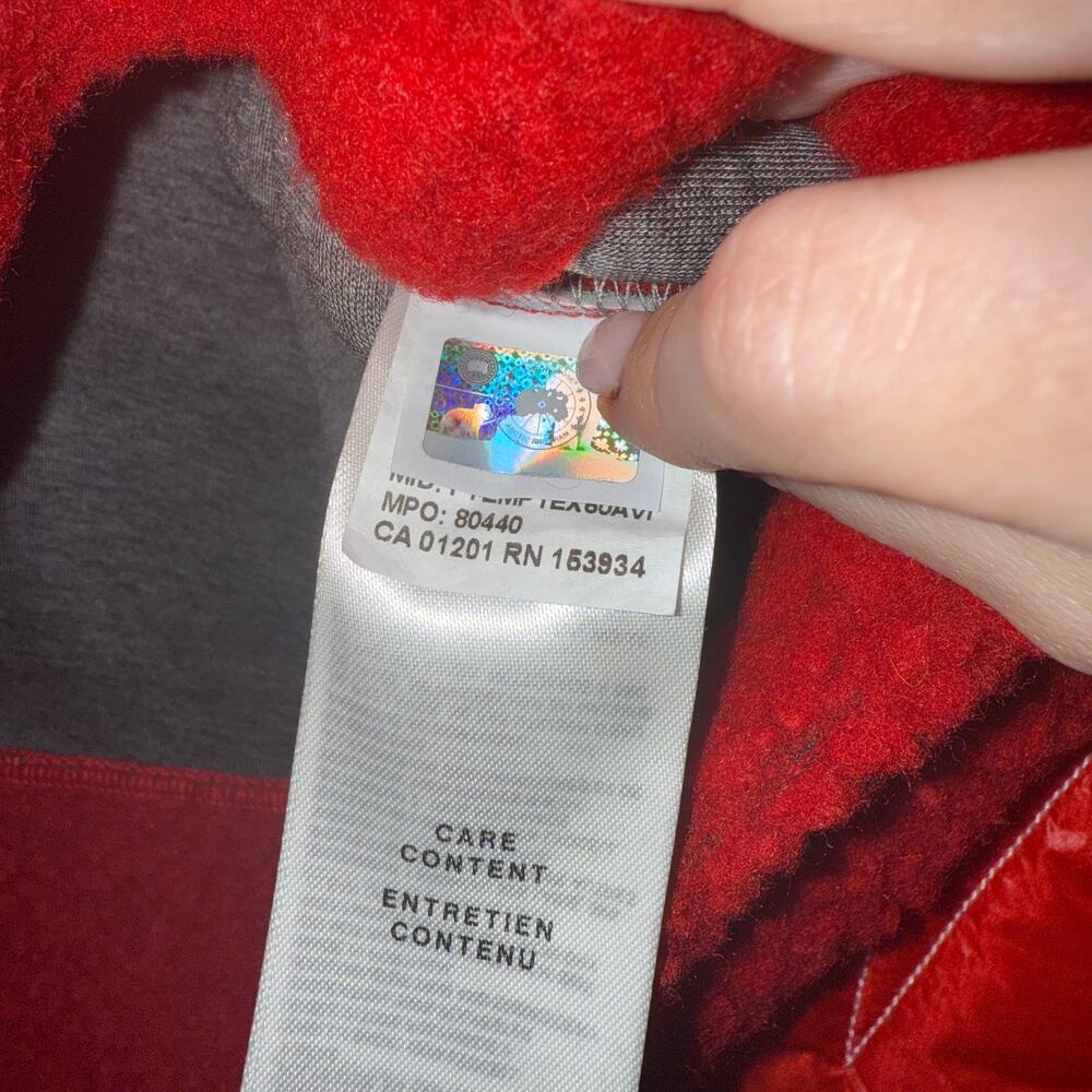 Canada Goose Pyer Moss CG Disk Anorak Pullover Jacket Red Rouge - Picture 6 of 10